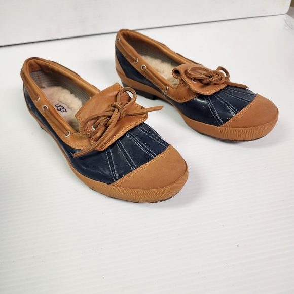 UGG “Ashdale” Blue / Brown Duck Shoes Size 10 - Picture 5 of 9